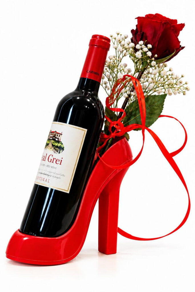 szpilka czerwona wino - druk 3d