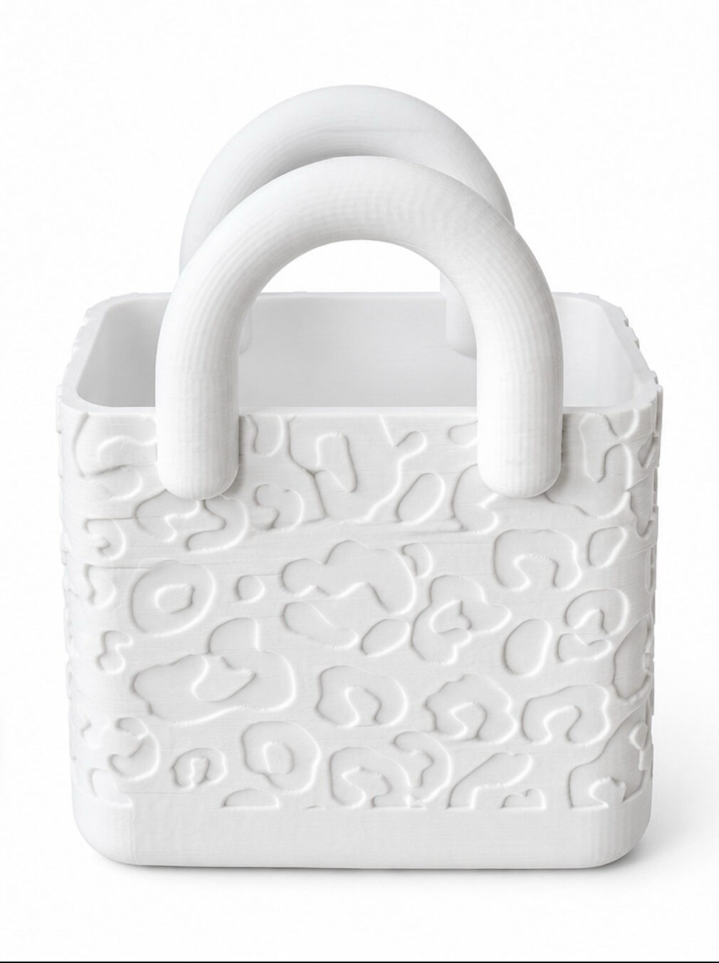 Biały Flowerbox z Uchwytami – Elegancki Koszyk na Kwiaty - obrazek 2